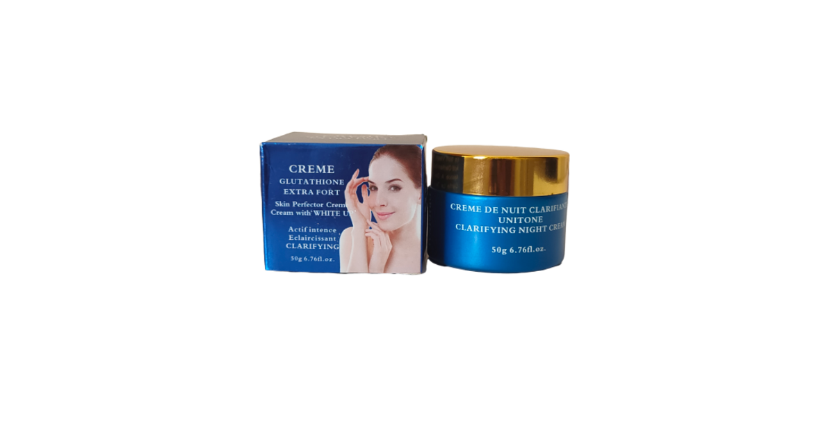 GLUTATHIONE BLEU CREME DE VISAGE ECLAIRCISSANTE ILLUMINATEUR ANTI TACHE
